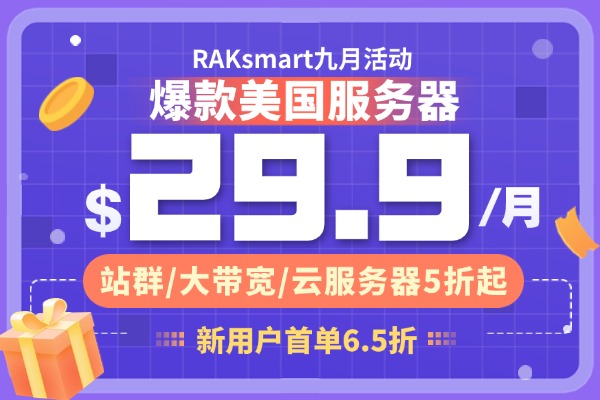 RAKsmart香港服务器活动